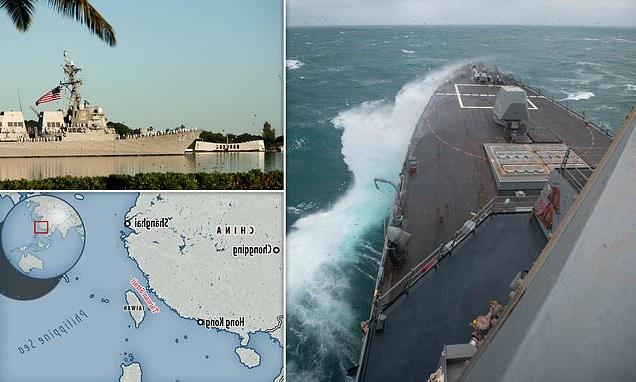 US sends warship through Taiwan Strait as China is 'ready to respond'
