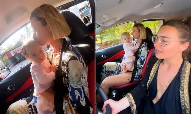 Viewers shocked as driver films baby balancing on her passenger's lap