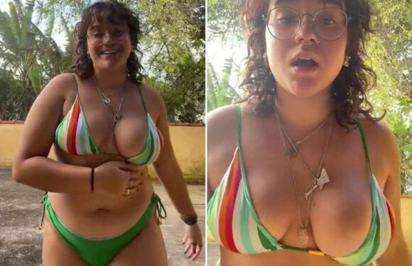 Woman praised for showing off her uneven boobs in a bikini, as hundreds say they have exactly the same figure | The Sun