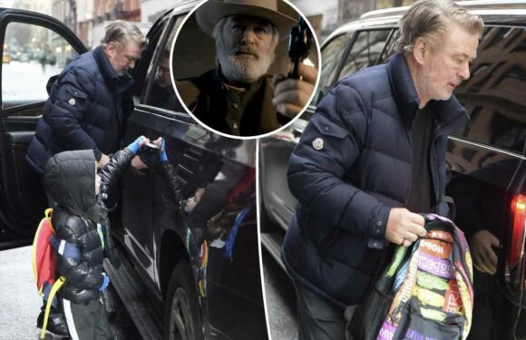 Alec Baldwin takes kids to school ahead of arraignment for ‘Rust’ shooting
