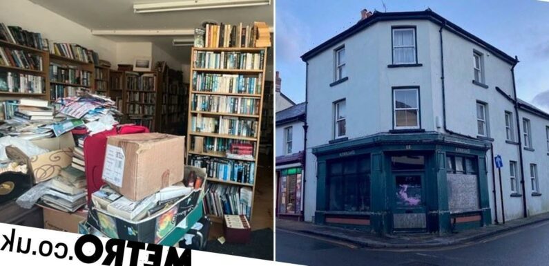 An old bookshop is up for auction for £75,000 – with a novel surprise inside