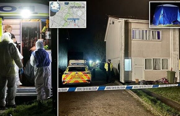 Armed cops swoop on house where dog four-year-old girl to death