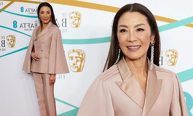 BAFTAs 2023: Michelle Yeoh dons pink-hued Christian Dior Couture suit