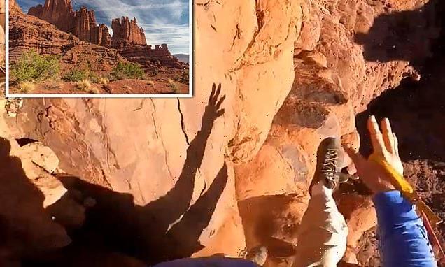 Base jumper attempts to land on rock tower in Utah and misses mark