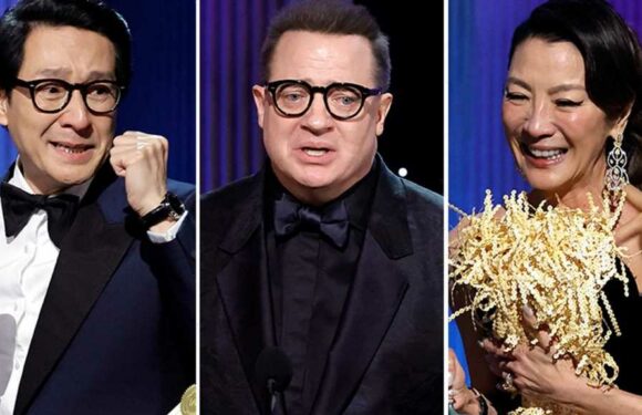 Brendna Fraser, Ke Huy Quan, Michelle Yeoh Celebrate Perseverance, Representation with SAG Award Wins