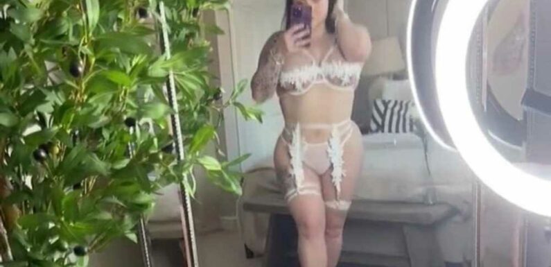 Bride to-be shows off her sexy lingerie set to her fiancé – but everyone’s saying her man’s reaction is a red flag | The Sun
