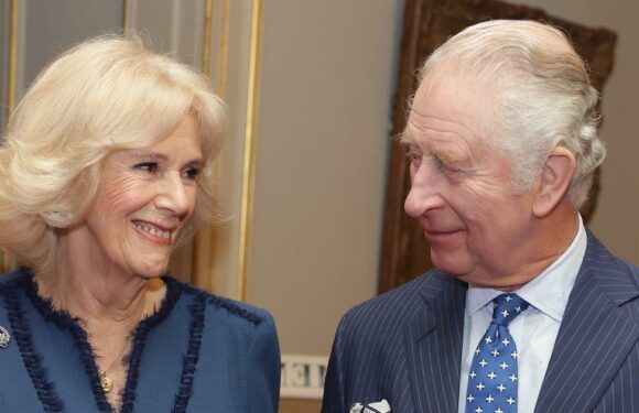 Camilla beams at Charles in first public appearance since recovering from Covid