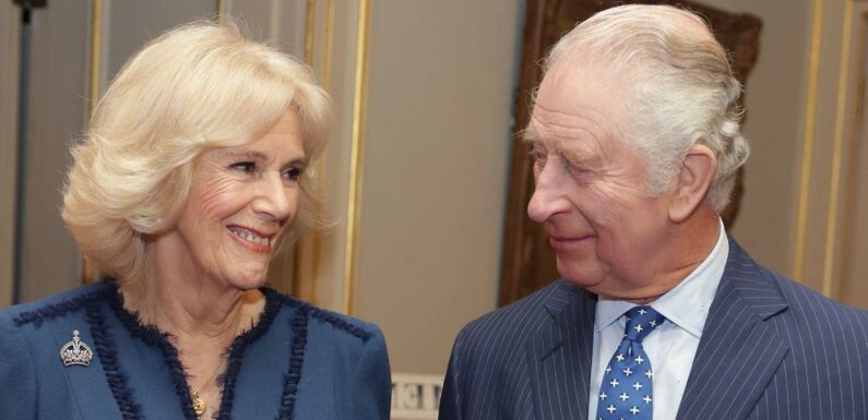 Camilla beams at Charles in first public appearance since recovering from Covid