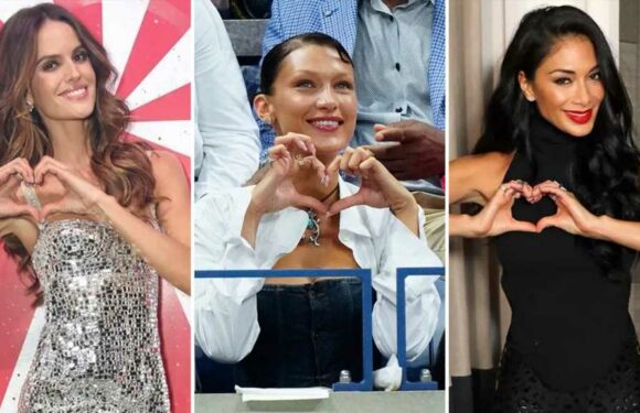 Celebs Throw Up Heart Hands for the Win on Valentine's Day