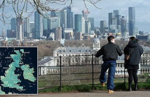 Cold winds to hit Britain tonight with temperatures plunging to -2C