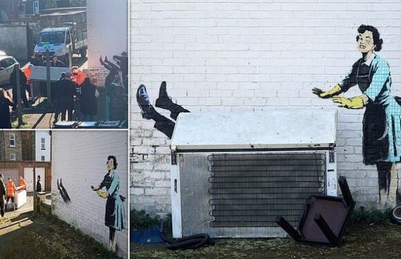 Council WILL return part of Banksy's new Valentine's Day artwork