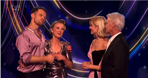 Dancing on Ices Carley Stenson breaks down as shes axed after tough week