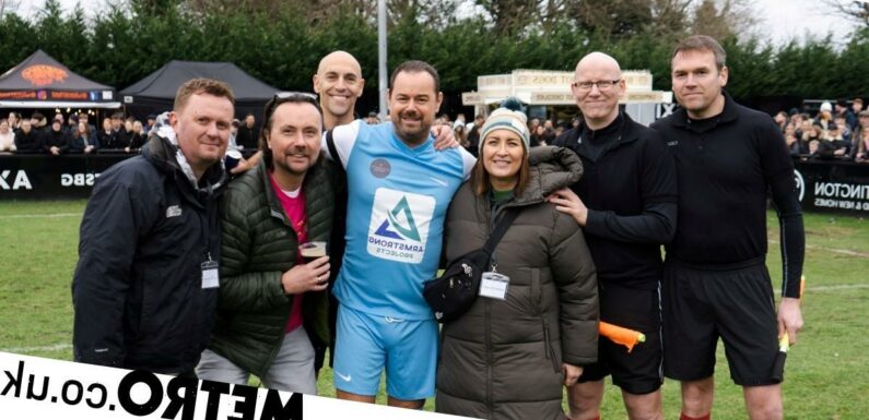 EastEnders star plays charity match in honour of boy who died of cancer
