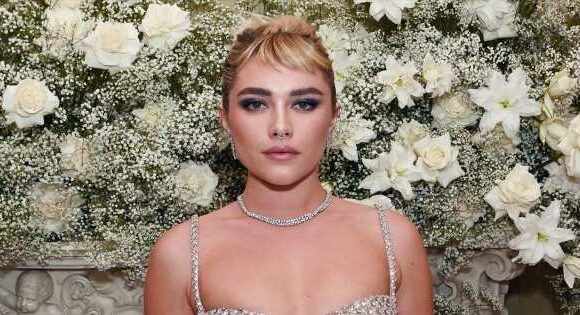 Florence Pugh's Sequin Micro Minidress Is Played Up by 6-Inch Platforms
