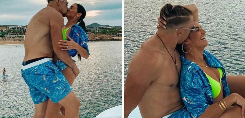George Kittle Getting Over Super Bowl Loss With Thonged-Out Wife In Mexico