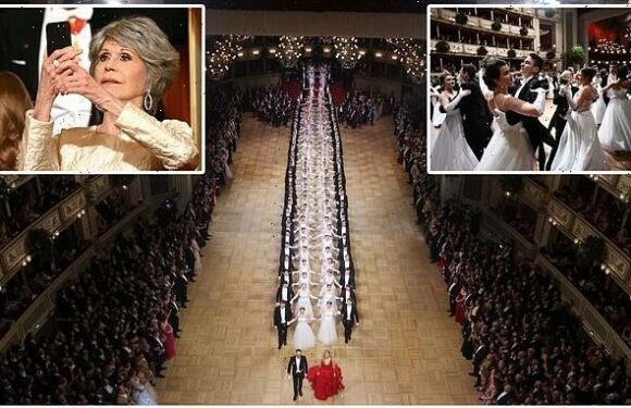 Glamourous debutantes don fine white gowns at the Vienna Opera Ball