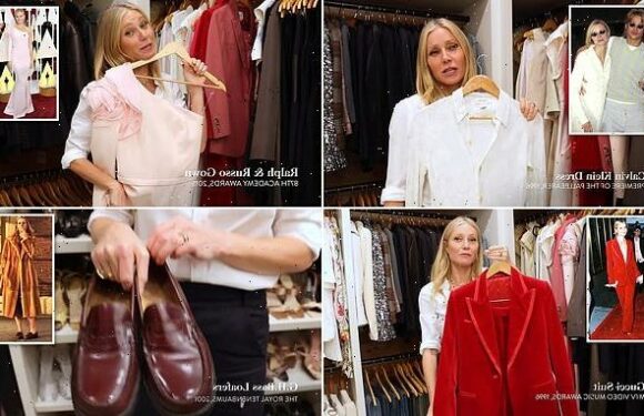 Gwyneth Paltrow opens the door to her priceless fashion ARCHIVE