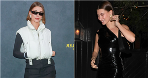 Hailey Bieber Steps Out in 2 Thigh-Skimming Micro Minidresses