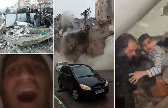 Harrowing video footage shows destruction amid Turkey earthquakes