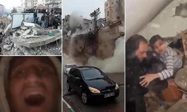 Harrowing video footage shows destruction amid Turkey earthquakes