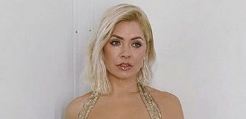 Holly Willoughby branded most beautiful woman in divine gold dress for Dancing On Ice