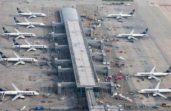 Horror as pilot loses control of plane & crashes while trying to land in heavy winds leaving aircraft 'severely damaged' | The Sun