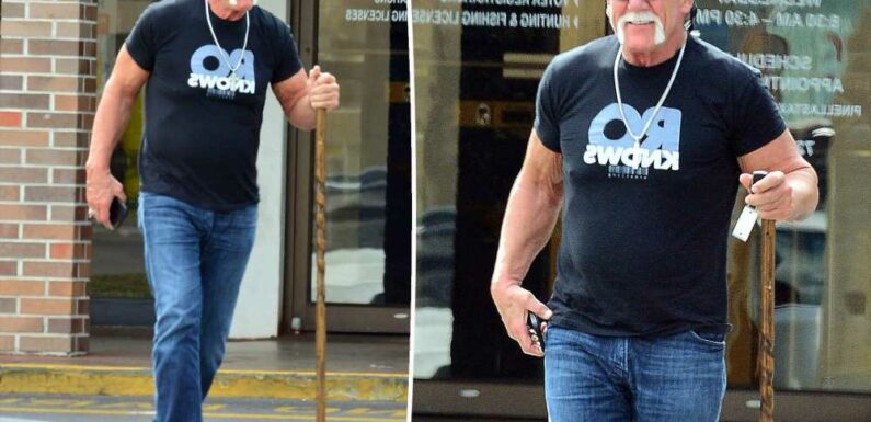 Hulk Hogan spotted walking after false claims he was paralyzed from back surgery