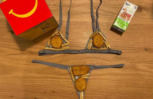 I got the Skims micro thong & bra – they're the same size as Cool Ranch Doritos or a McNugget Happy Meal, even in medium | The Sun