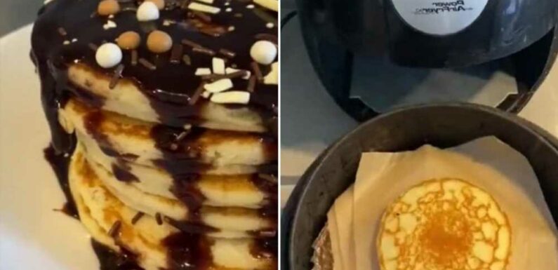 I made a stack of pancakes in the air fryer – there’s no mess whatsoever, it’s perfect for Shrove Tuesday | The Sun