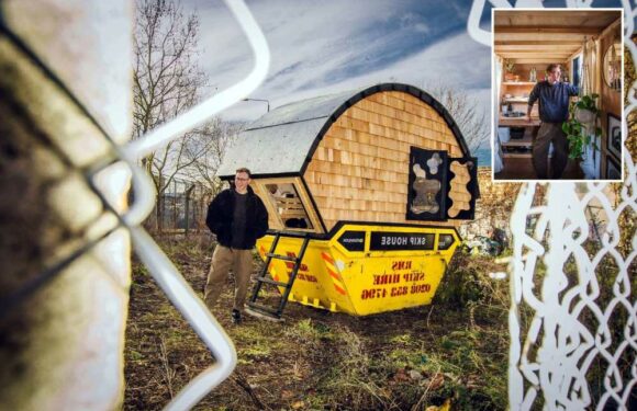 I moved into a SKIP to save money on rent – it costs just £50 a month but there's no plumbing or electricity | The Sun