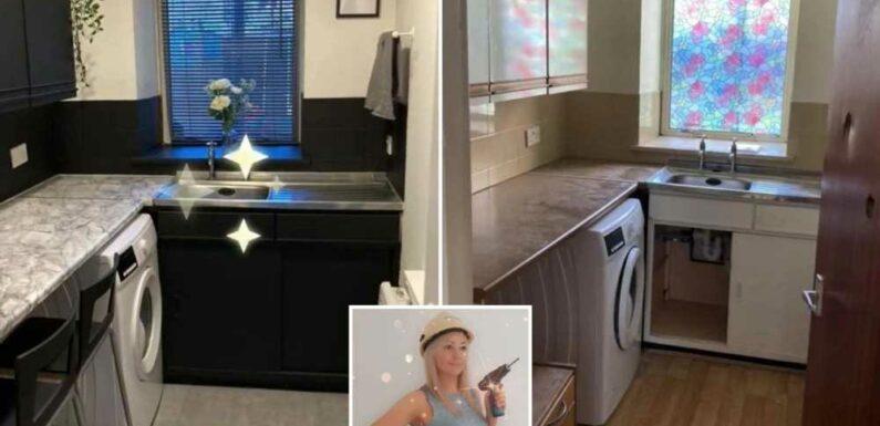 I’m a DIY fan known as the Blondie Builder & I gave my kitchen an overhaul using Dunelm & B&Q bargains…one buy was £6.50 | The Sun