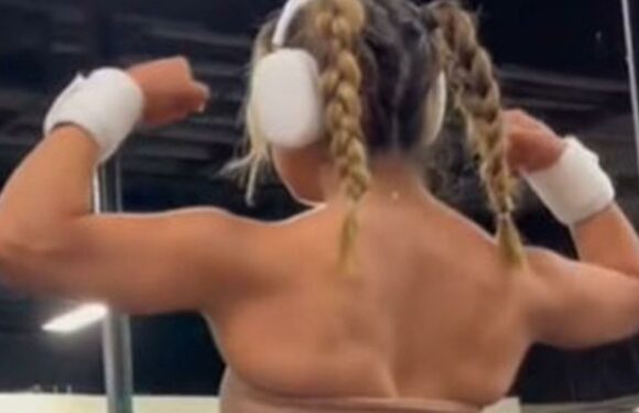 I’m a gym girl – the Skims bandeau bra is my favorite for upper body days, you don’t need anything over it | The Sun