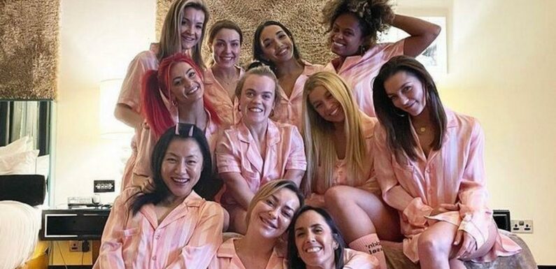 Inside Strictly Come Dancing stars’ girls night in with wine and face masks