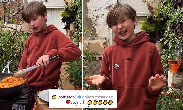 Jamie Oliver shares a clip of his son whipping up a tuna pasta