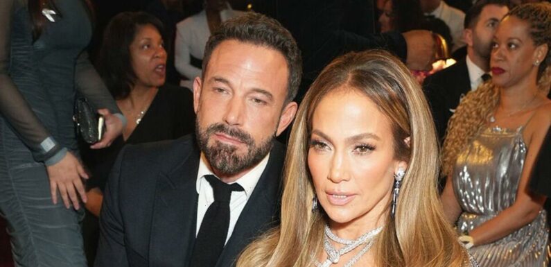 Jennifer Lopez makes surprise appearance as she presents first Grammy