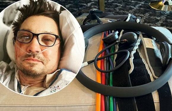 Jeremy Renner continues physical therapy after snowplow accident