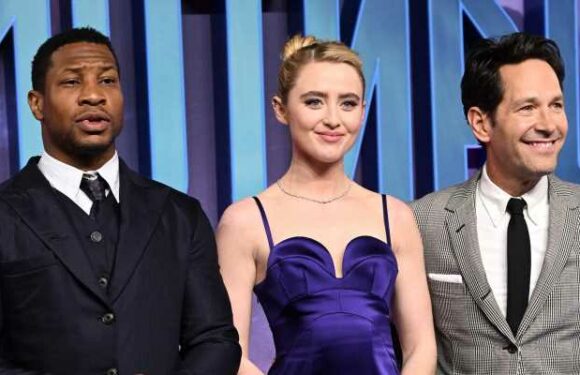 Kathryn Newton Shares Sweet Hug with Jonathan Majors at Ant-Man & The Wasp: Quantumania UK Premiere