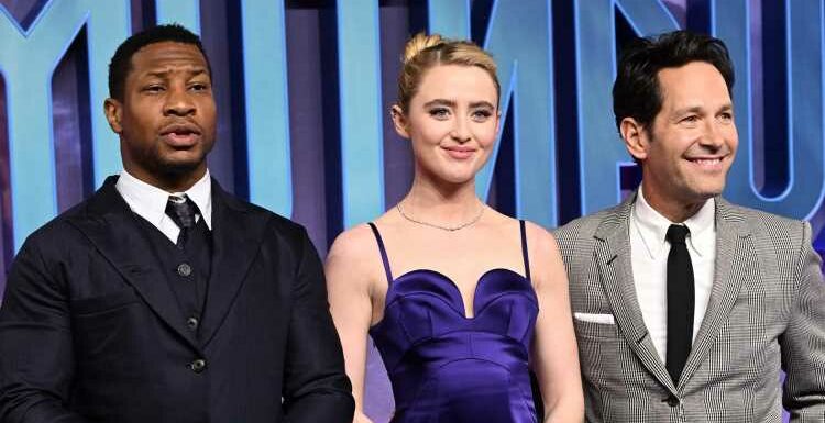 Kathryn Newton Shares Sweet Hug with Jonathan Majors at Ant-Man & The Wasp: Quantumania UK Premiere