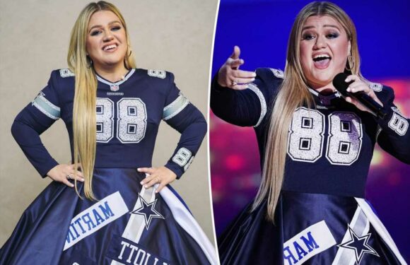 Kelly Clarkson wears Dallas Cowboys jersey dress as first female NFL Honors host
