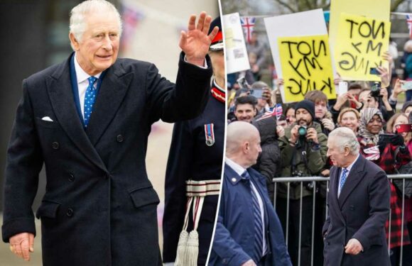 King Charles taunted by ‘Not My King’ protesters at royal engagement