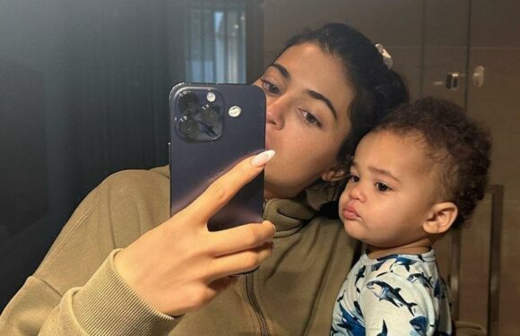 Kylie Jenner shares bumper Aire video for son’s birthday after hiding his face for a year