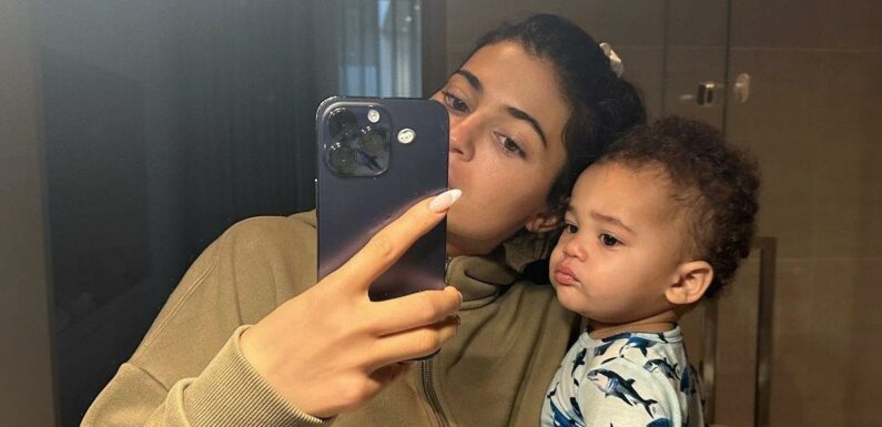 Kylie Jenner shares bumper Aire video for son’s birthday after hiding his face for a year