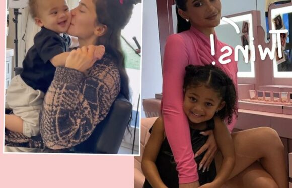 Kylie Jenner's New Pics Prove Son Aire Looks JUST LIKE Daughter Stormi! SO Cute!
