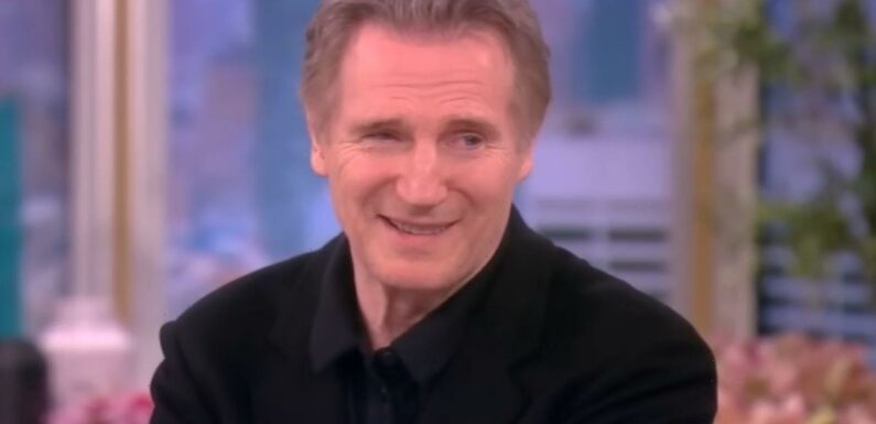 Liam Neeson ’embarrassed’ over crush admission in live interview