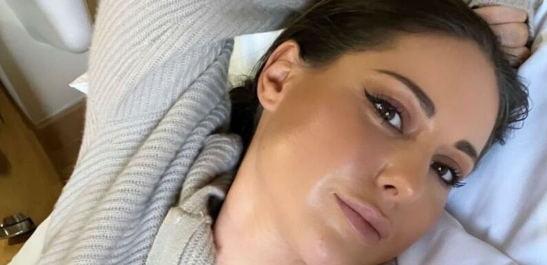 Louise Thompson rushed to hospital as she haemorrhages at home | The Sun
