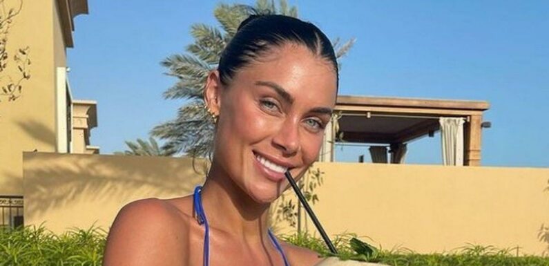 Love Island’s Cally Jane Beech ‘delighted’ as she shows off results of boob job in bikini
