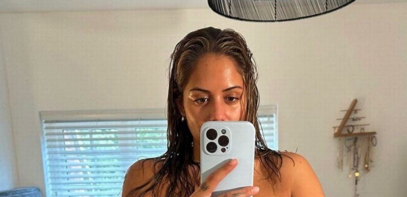 Love Islands Malin Andersson poses for topless body positive post as she hits back at trolls