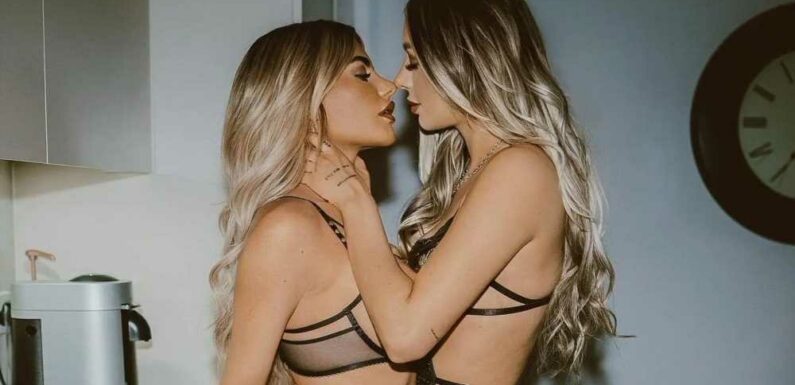 Megan Barton Hanson and Towie's Demi Sims look incredible in black lingerie for sizzling Valentine’s Day couples shoot | The Sun