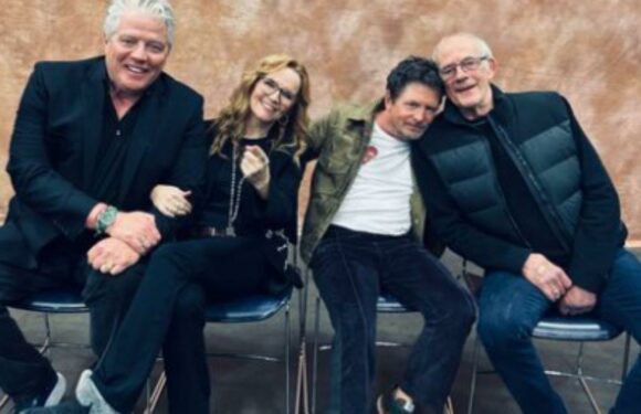 Michael J Fox looks in good spirits at Back to the Future reunion