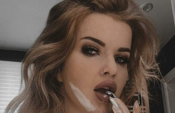 Model earns fortune by eating yoghurt and lathering entire naked body in it